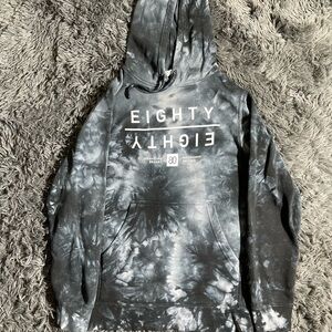 Eighty Crewneck Sweater - Black Tie-Dye